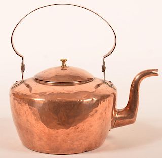 PA Early 19th Century Copper Tea Kettle.