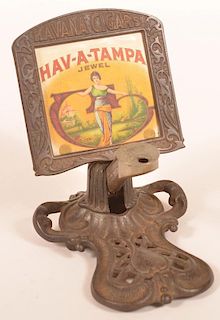 Havana Cigars Cast Iron Advertising Cigar Cutter.