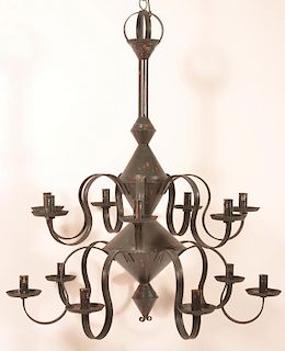 Jerry Martin Tin 14 Arm Candle Chandelier.