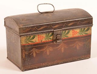 PA 19th Century Toleware Document Box.