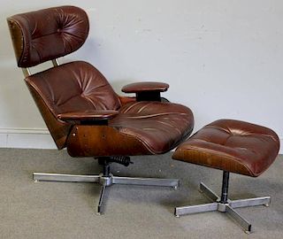 Midcentury Selig Eames Style Lounge Chair with
