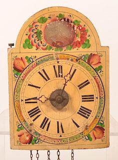 19th Century Small Wag on Wall Clock.