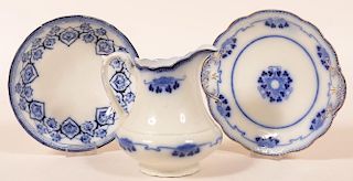 Three Pieces of Flow Blue China.