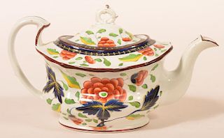 Gaudy Dutch China Grape Pattern Teapot.
