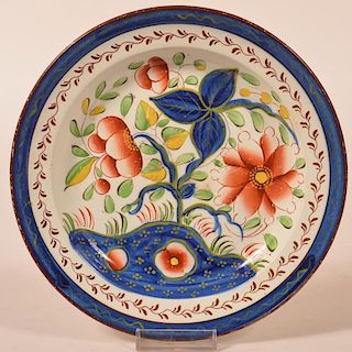 Gaudy Dutch Sunflower Pattern China Plate.