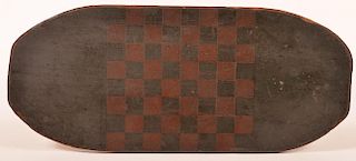 19th Century Softwood Painted Game Board.