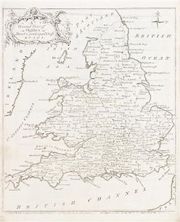 (MAP) SENEX, JOHN. The Roads through England delineated, or, Ogilby's Survey. London, 1762.