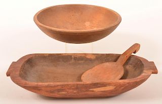 3 Pcs. of  19th Century woodenwares.