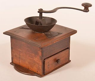 J. Fisher 19th Century Coffee Grinder.
