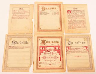 Family Registers from Old Bibles.
