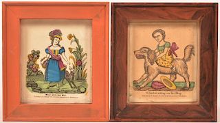 Two Early 19th Century Hand Colored Prints.