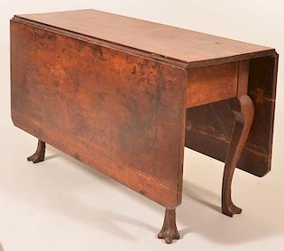 PA Queen Anne Cherry Drop Leaf Table.