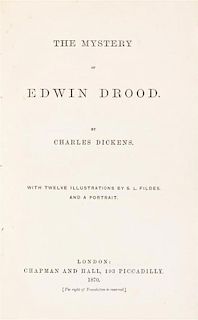DICKENS, CHARLES. The Mystery of Edwin Drood. London, 1870.