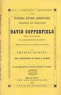 DICKENS, CHARLES. The Personal History, Adventures... of David Copperfield... Philadelphia, 1849-1850. Original parts.