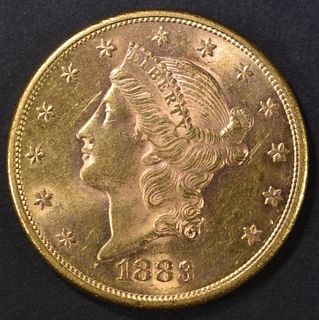1883-S GOLD $20 LIBERTY  CH BU