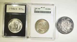 LOT OF 3 SILVER COINS: