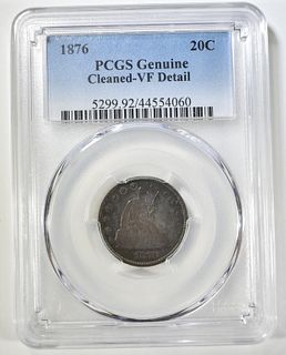 1876 TWENTY-CENT PIECE  PCGS GENUINE