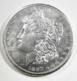 1887-S MORGAN DOLLAR CH AU