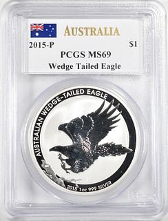 2015P AUSTRALIA WEDGE TAILED EAGLE PCGS MS 69