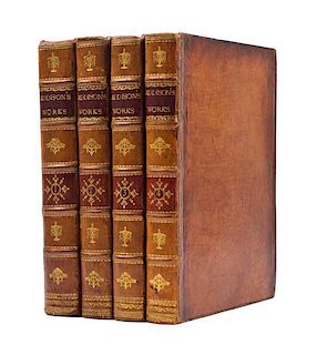 ADDISON, JOSEPH. The Works of the Late Right Honorable Joseph Addison, Esq. Birmingham, 1761. 4 vols. First Baskerville ed.