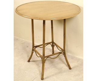 FAUX BAMBOO SIDE TABLE
