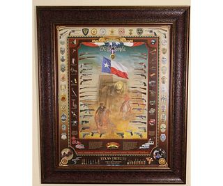 FRAMED TEXAS TRIBUTE TO FIRST RESPONDERS