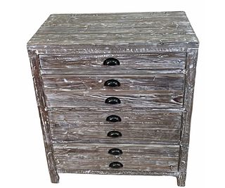 DISTRESSED PINE APOTHECARY CHEST