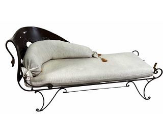 EMPIRE STYLE METAL CHAISE LOUNGE