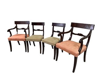 SET OF 8 DINNING CHAIRS 2 ARM 6 SIDE