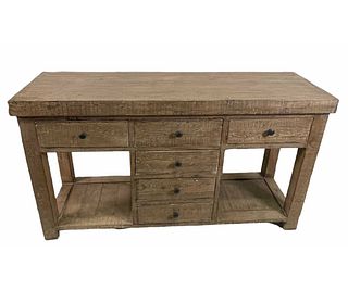 CONSOLE TABLE WITH SIX DRAWERS