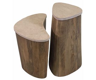 TWO MYLA END TABLES