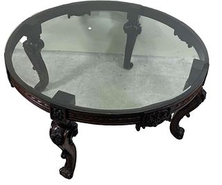 NEOCLASSICAL STYLE BEAUTIFULLY CARVED COFFEE TABLE
