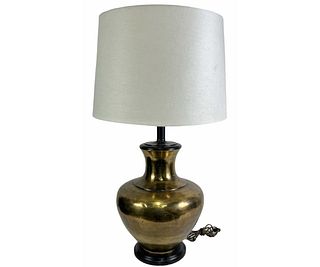 CIRCA 1950's MID-CENTURY MODERN BRASS TABLE LAMP