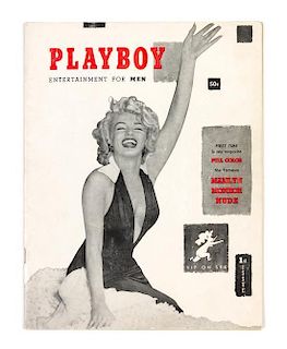 * PLAYBOY MAGAZINE. Playboy. Volume 1, number 1. Chicago, 1953. The first issue of Playboy, featuring Marilyn Monroe on the cove