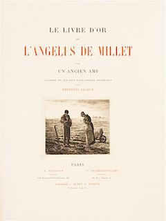 MILLET, L'ANGELUS DE. Le livre d'or de l'Angelus de Millet par un ancien ami. Paris, n.d.