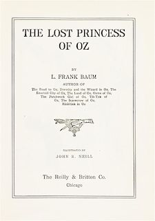 * BAUM, L. FRANK. The Lost Princess of Oz. Chicago, (1917). First edition, first state.