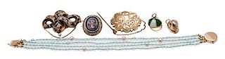 Vintage Brooches and Charms in 14 Karat Gold PLUS 