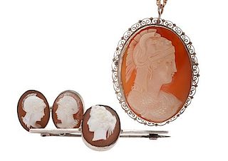 Athena Cameo in Sterling Silver PLUS 
