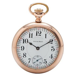 South Bend Montgomery Dial Railroad Pocket Watch 