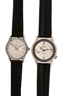 Wyler Incaflex Wrist Watches in Stainless Steel 