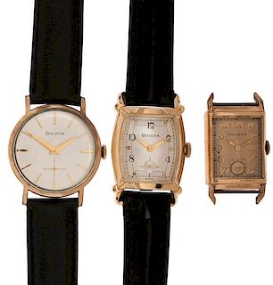 Bulova Mid-Century Trio of Watches 