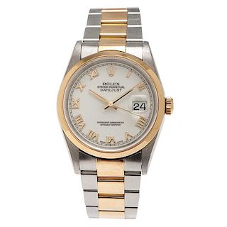 Rolex Oyster Perpetual Datejust in 18 Karat and Stainless 