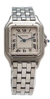 Cartier Santos Panthere in Stainless Steel 
