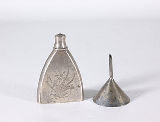 Antique Sterling Silver Perfume Bottle