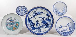 Asian Blue and White Porcelain Assortment