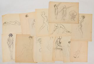 Marion Stewart (American, 1896-1982) Figure Study Assortment