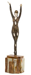 (After) Demetre Chiparus (Romania / France, 1886-1947) 'Starfish Dancer' Bronze Statue