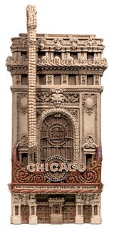 Alice 'Zani' Jacobsen (American, 20th Century) 'Chicago' Theater Plaster Relief