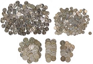 US Silver 10c, 25c and 50c Coin Assortment