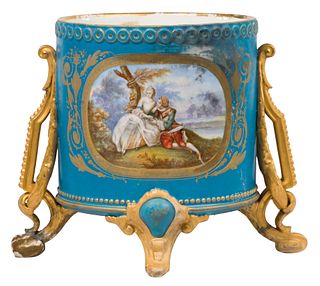 Sevres Footed Cache Pot
